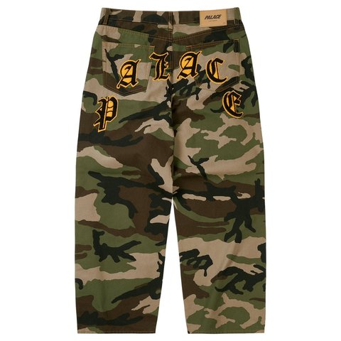Palace LEGACY P90 BAGGY JEAN WOODLAND CAMO - Style 7