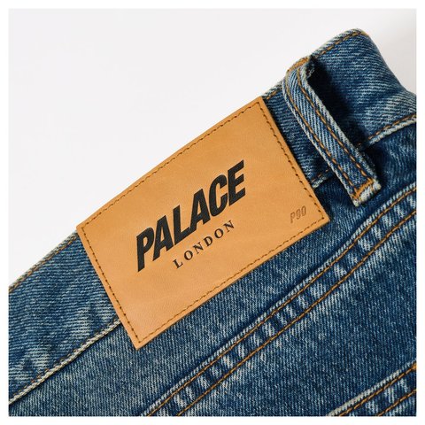 Palace P90 BAGGY JEAN DARK STONEWASH INDIGO - Style 5