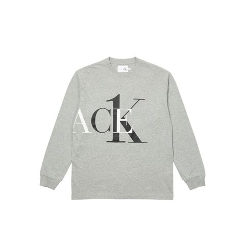 Palace CK1 PALACE LONGSLEEVE LIGHT GREY HEATHER