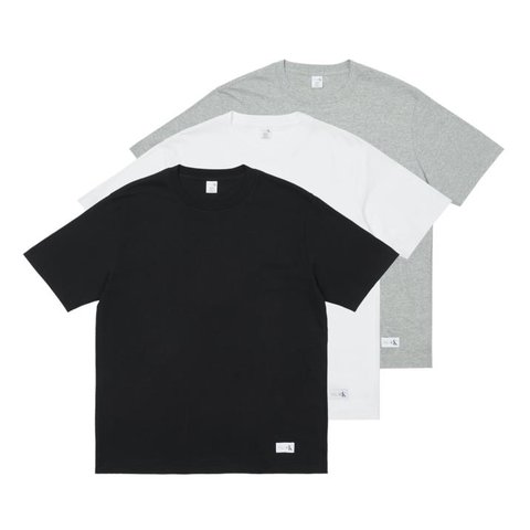 Palace CK1 PALACE SHORT SLEEVE CREW NECK TEE 3PK CLASSIC WHITE / LIGHT GREY HEATHER / BLACK