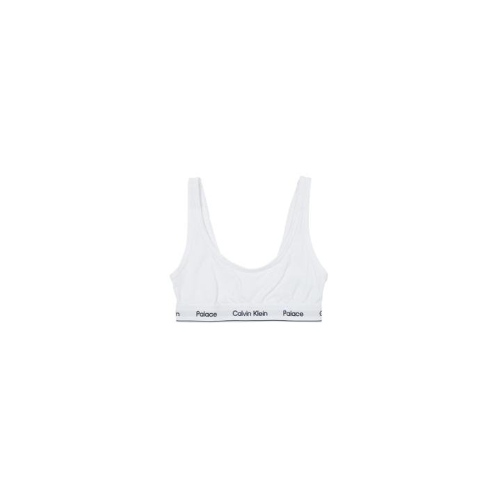 CK1 PALACE UNLINED BRALETTE CLASSIC WHITE