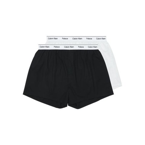 Palace CK1 PALACE WOVEN BOXER 2PK CLASSIC WHITE / BLACK