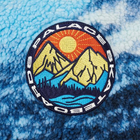 Palace APPALACHIAN FUNNEL FLEECE PALASKA BLUE - Colorway