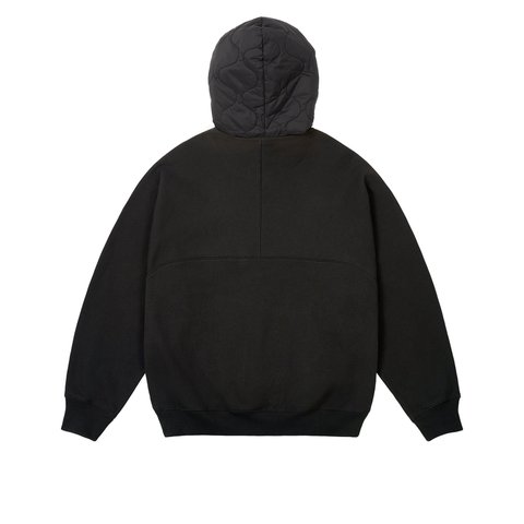 Palace BAFFLED FONT HOOD BLACK - Colorway