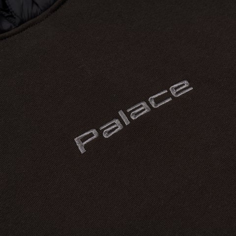 Palace BAFFLED FONT HOOD BLACK - Colorway