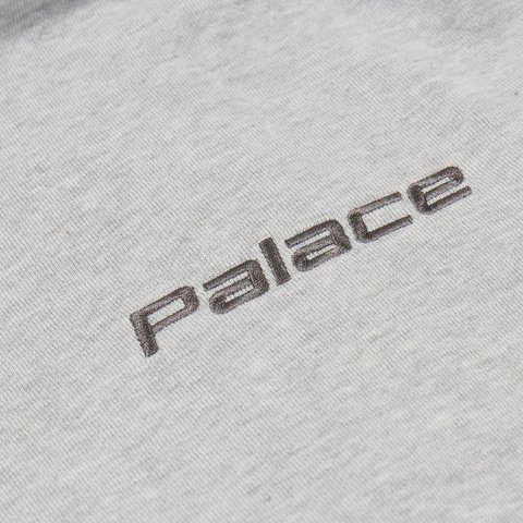 Palace BAFFLED FONT HOOD GREY MARL - Colorway