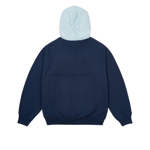 Palace BAFFLED FONT HOOD NAVY - Colorway