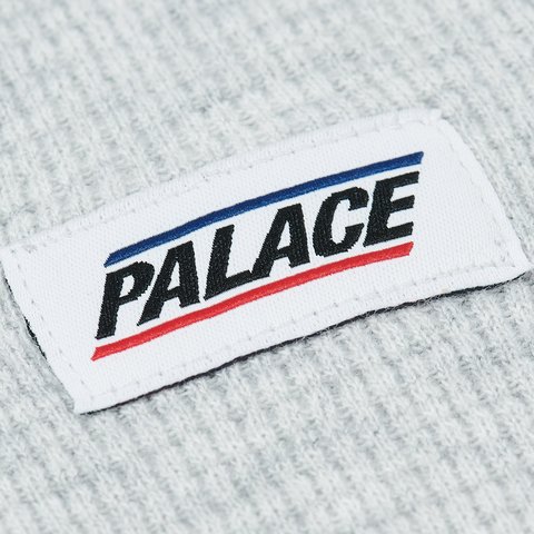Palace BASICALLY A THERMAL LONGSLEEVE GREY MARL - Colorway