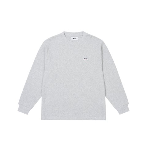 Palace BASICALLY A THERMAL LONGSLEEVE GREY MARL - Colorway
