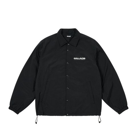 Palace FLEECE LINED COACH JACKET BLACK - Colorway