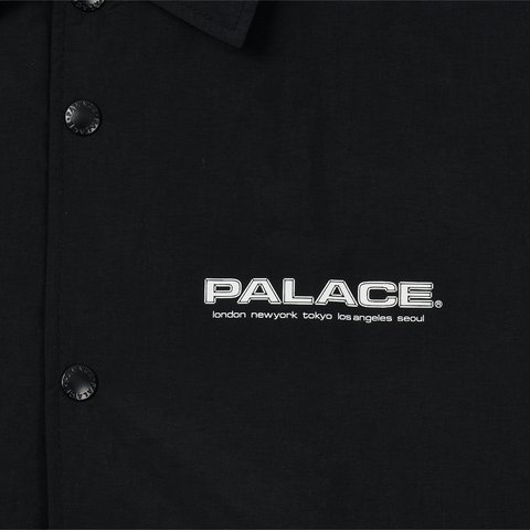 Palace FLEECE LINED COACH JACKET BLACK - Colorway