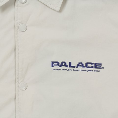 Palace FLEECE LINED COACH JACKET CONCRETE GREY - Colorway