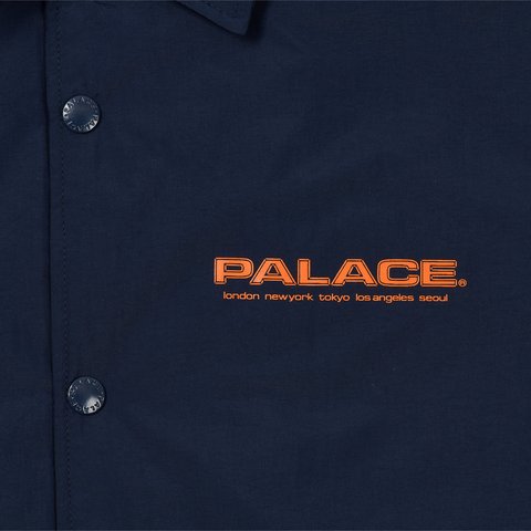 Palace FLEECE LINED COACH JACKET NAVY - Colorway