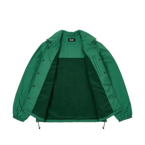Palace FLEECE LINED COACH JACKET RACEY GREEN - Colorway