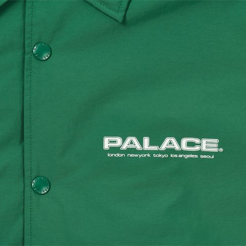 Palace FLEECE LINED COACH JACKET RACEY GREEN - Colorway