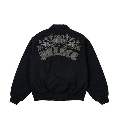 Palace FLORAL CANVAS BOMBER JACKET BLACK - Colorway