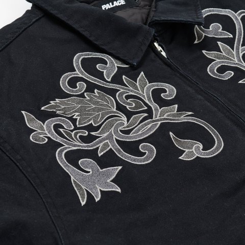 Palace FLORAL CANVAS BOMBER JACKET BLACK - Colorway