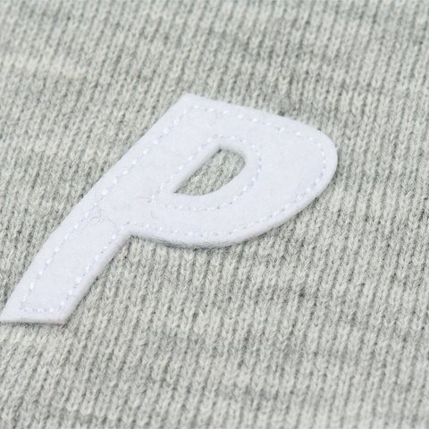 Palace P NEIN CUFF BEANIE GREY MARL - Colorway