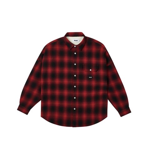 Palace OMBRE FLANNEL SHIRT RED - Colorway