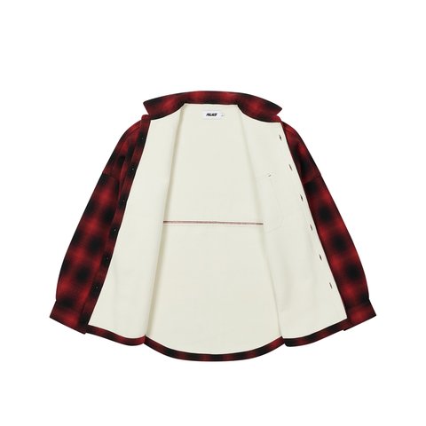 Palace OMBRE FLANNEL SHIRT RED - Colorway
