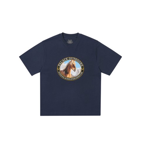 Palace EQUESTRIAN T-SHIRT NAVY - Colorway