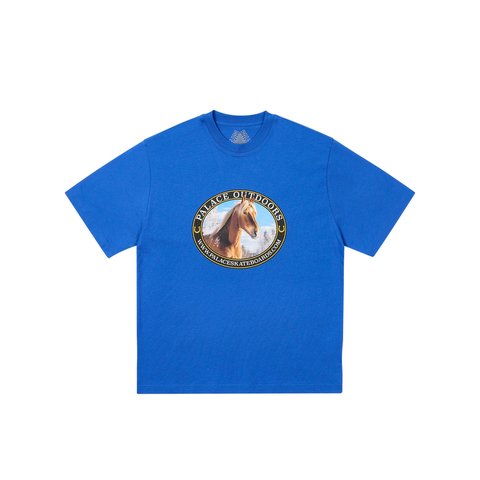 Palace EQUESTRIAN T-SHIRT BLUE BERRY - Colorway
