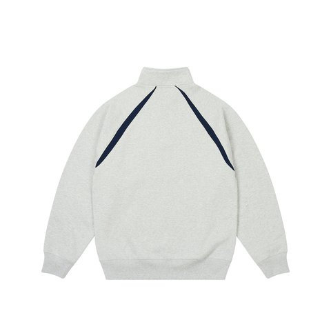 Palace PALACE INTERNATIONAL 1/4 ZIP GREY MARL - Colorway