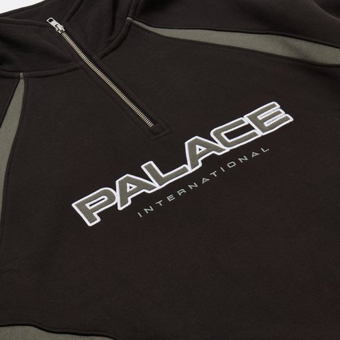 Palace PALACE INTERNATIONAL 1/4 ZIP BLACK - Colorway