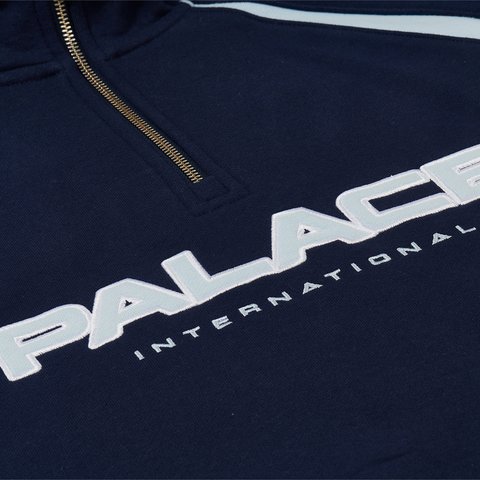 Palace PALACE INTERNATIONAL 1/4 ZIP NAVY - Colorway