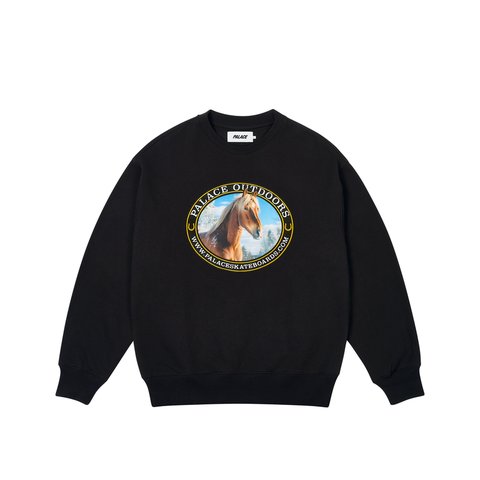 Palace PALACE OUTDOORS CREW BLACK - Colorway