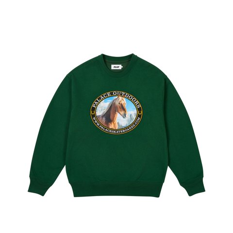 Palace PALACE OUTDOORS CREW RACEY GREEN - Colorway
