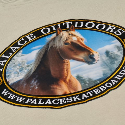 PALACE OUTDOORS CREW STONEY GREY
