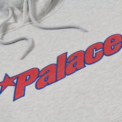 Palace PALACE STAR HOOD GREY MARL - Colorway