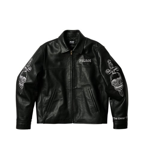 Palace PALACE TGF LEATHER JACKET BLACK - Colorway