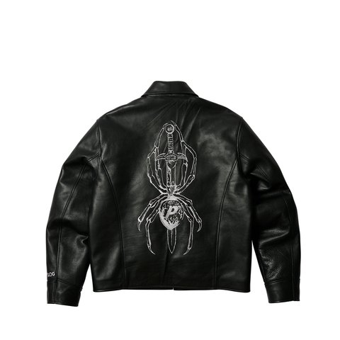 Palace PALACE TGF LEATHER JACKET BLACK - Colorway