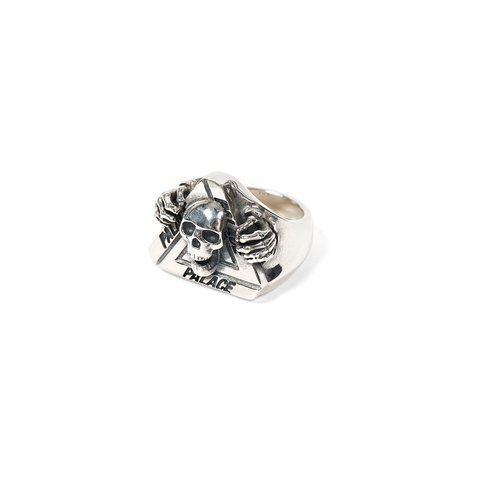 Palace PALACE TGF TRI-SKULL RING SILVER - Colorway