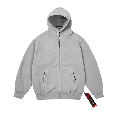 Palace POLARTEC LAZER ZIP HOOD CONCRETE GREY - Colorway