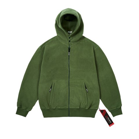 Palace POLARTEC LAZER ZIP HOOD THE DEEP GREEN - Colorway