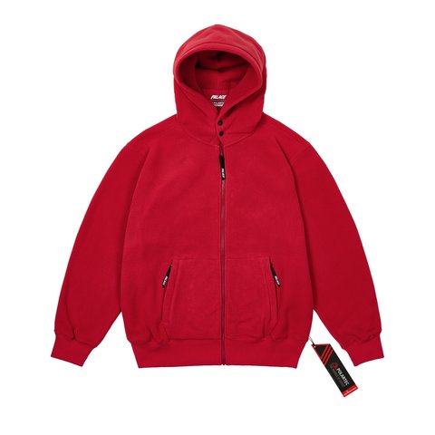 Palace POLARTEC LAZER ZIP HOOD TOMATO RED - Colorway