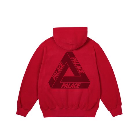 Palace POLARTEC LAZER ZIP HOOD TOMATO RED - Colorway