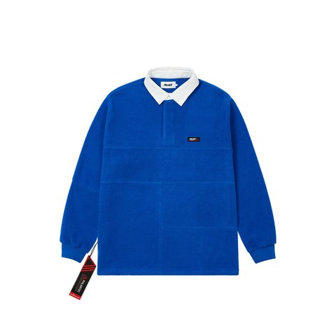 Palace POLARTEC PATCH UP RUGBY ACTIVE BLUE - Colorway