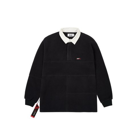 Palace POLARTEC PATCH UP RUGBY BLACK - Colorway
