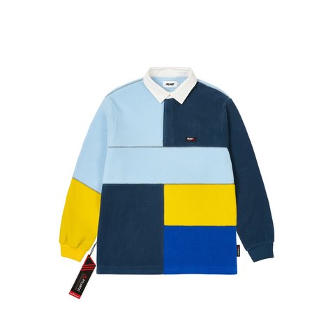Palace POLARTEC PATCH UP RUGBY MULTI - Colorway