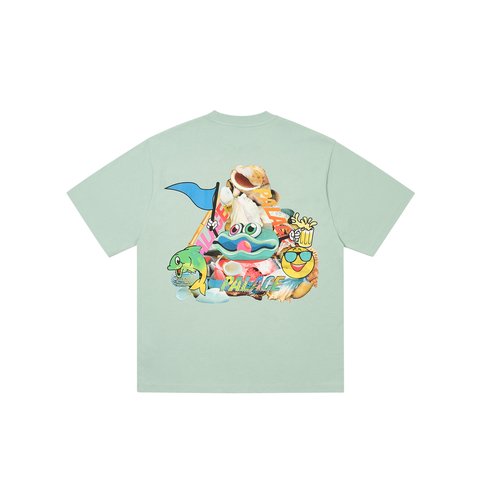 Palace P SEA T-SHIRT HAZY GREEN - Colorway