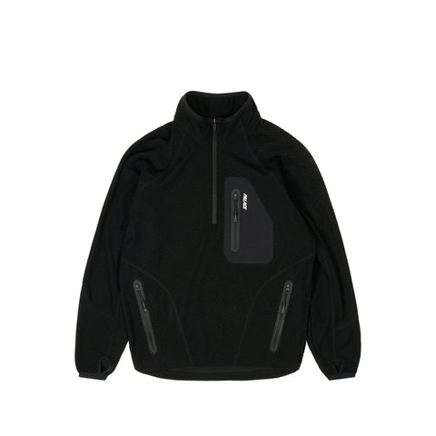 Palace RUN IT 1/2 ZIP THERMAL TRACK JACKET BLACK - Colorway