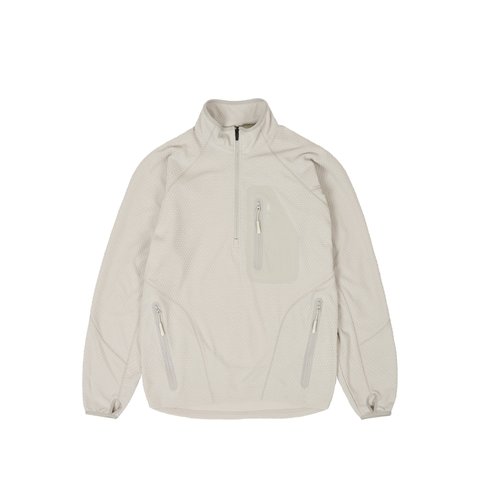 Palace RUN IT 1/2 ZIP THERMAL TRACK JACKET CONCRETE GREY - Colorway