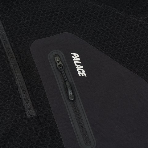 Palace RUN IT 1/2 ZIP THERMAL TRACK JACKET BLACK - Colorway
