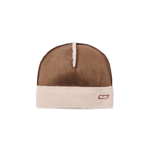 Palace SHEARLING BEANIE CAKED BROWN - Colorway