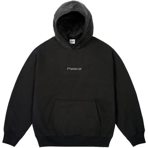 Palace BAFFLED FONT HOOD BLACK - $178.00