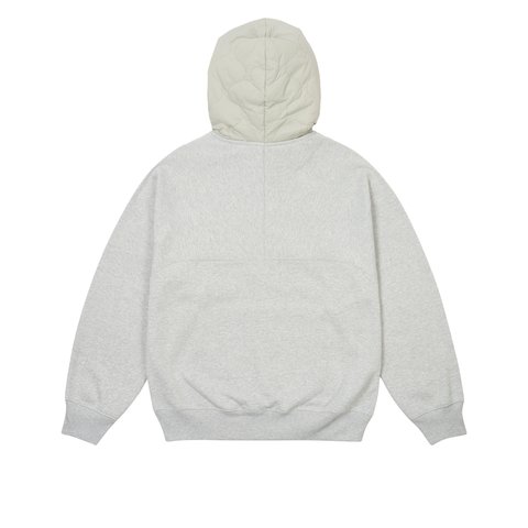 Palace BAFFLED FONT HOOD GREY MARL - Colorway